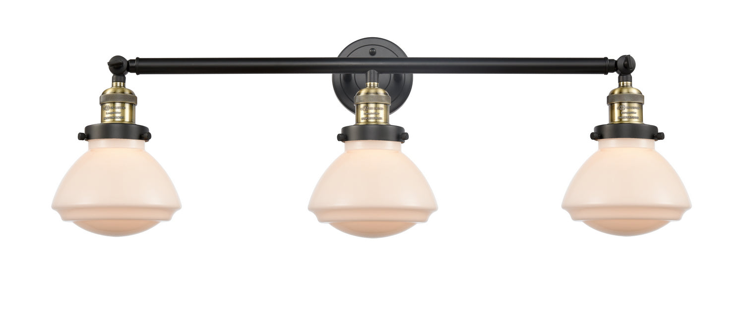 Innovations 205-BAB-G321 Three Light Bath Vanity, Black Antique Brass