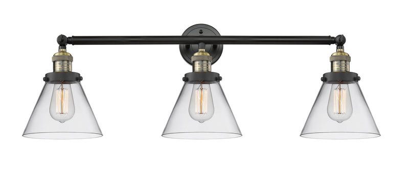 Innovations 205-BAB-G42 Three Light Bath Vanity, Black Antique Brass