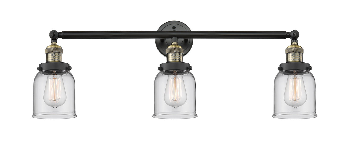 Innovations 205-BAB-G52 Three Light Bath Vanity, Black Antique Brass