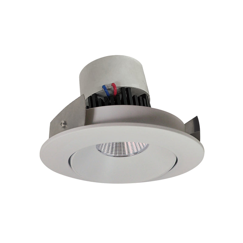 Nora Lighting NPR-4RC40XWW Adjustable Trim, White Reflector / White Flange