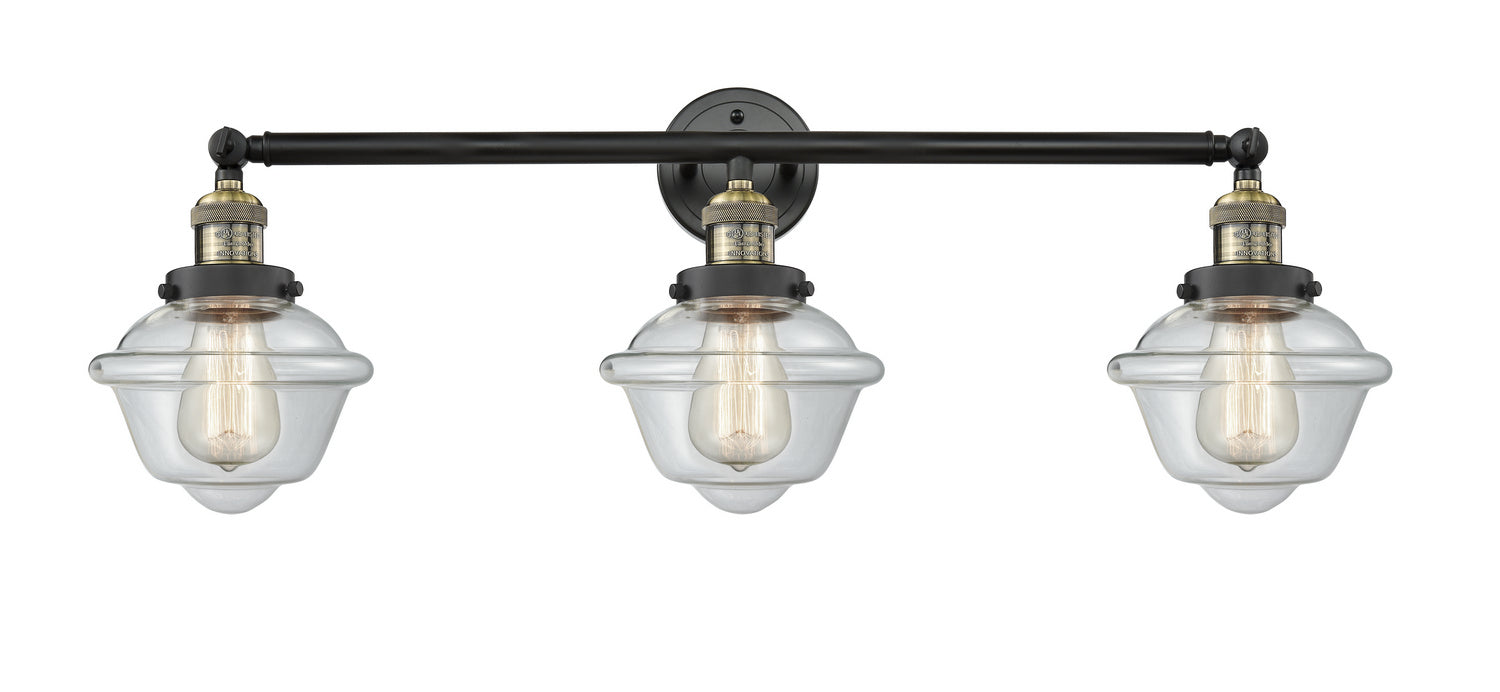 Innovations 205-BAB-G532 Three Light Bath Vanity, Black Antique Brass