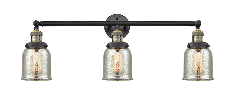 Innovations 205-BAB-G58 Three Light Bath Vanity, Black Antique Brass