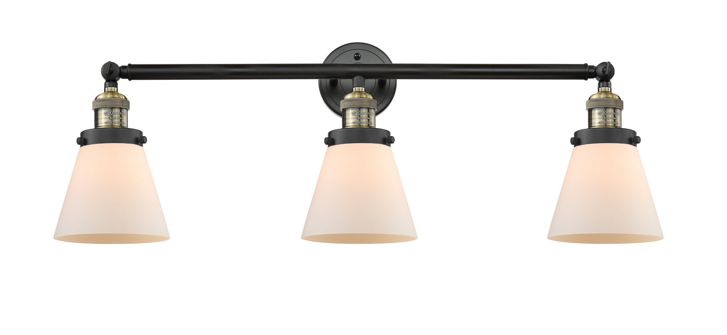Innovations 205-BAB-G61 Three Light Bath Vanity, Black Antique Brass