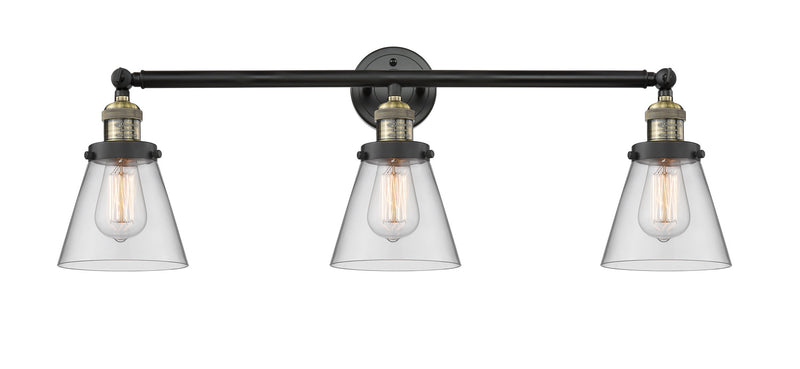 Innovations 205-BAB-G62 Three Light Bath Vanity, Black Antique Brass