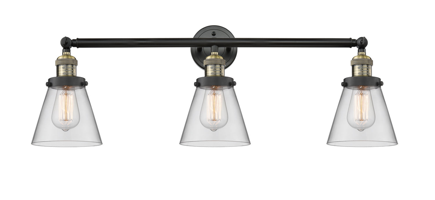Innovations 205-BAB-G62 Three Light Bath Vanity, Black Antique Brass