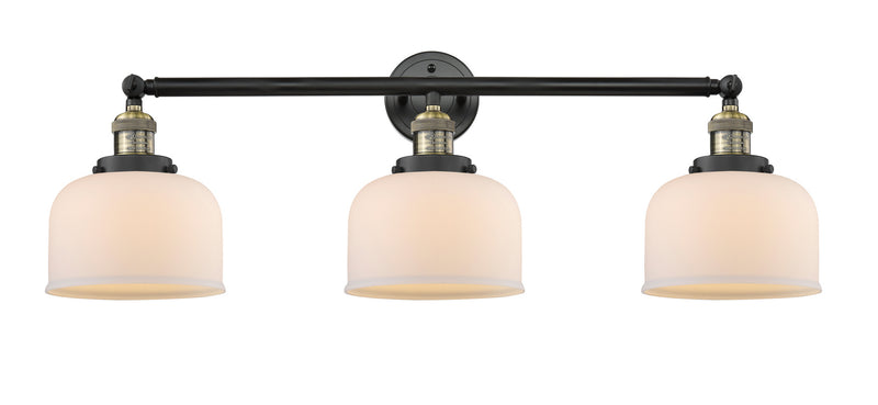 Innovations 205-BAB-G71 Three Light Bath Vanity, Black Antique Brass