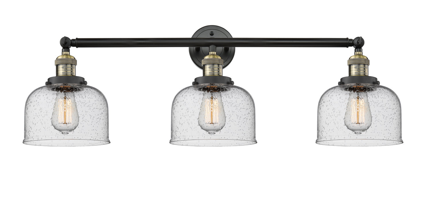 Innovations 205-BAB-G74 Three Light Bath Vanity, Black Antique Brass