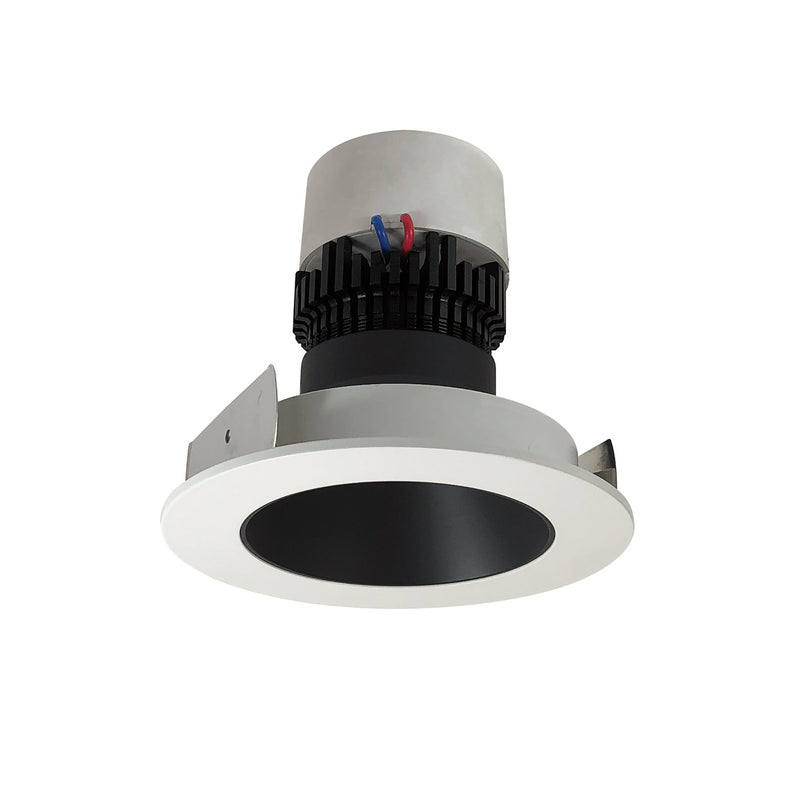Nora Lighting NPR-4RNDC40XBW Recessed, Black Reflector / White Flange