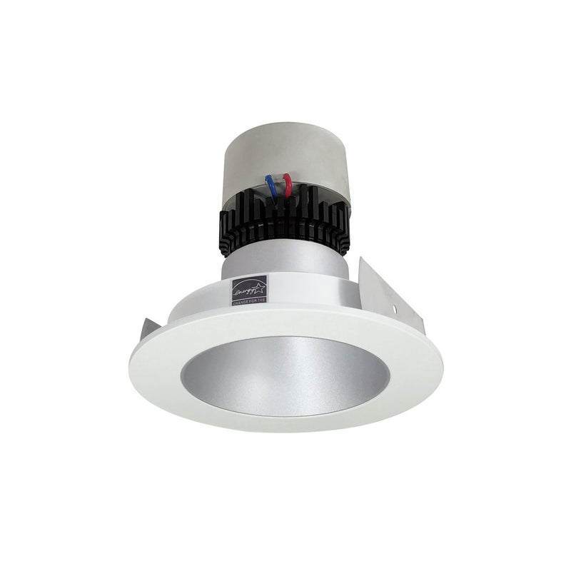 Nora Lighting NPR-4RNDCCDXHW Recessed, Haze Reflector / White Flange