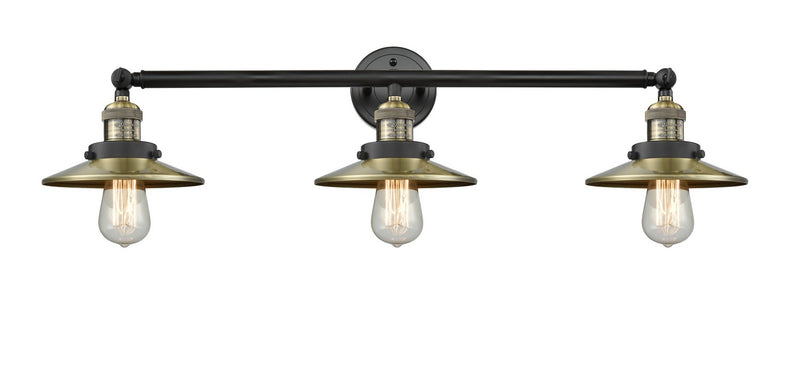 Innovations 205-BAB-M4 Three Light Bath Vanity, Black Antique Brass