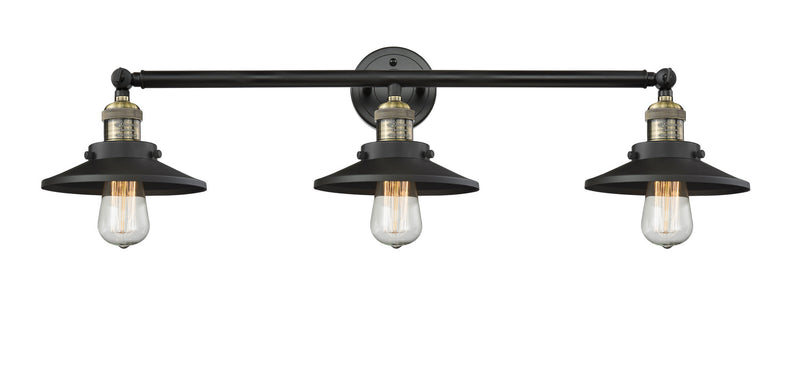 Innovations 205-BAB-M6 Three Light Bath Vanity, Black Antique Brass