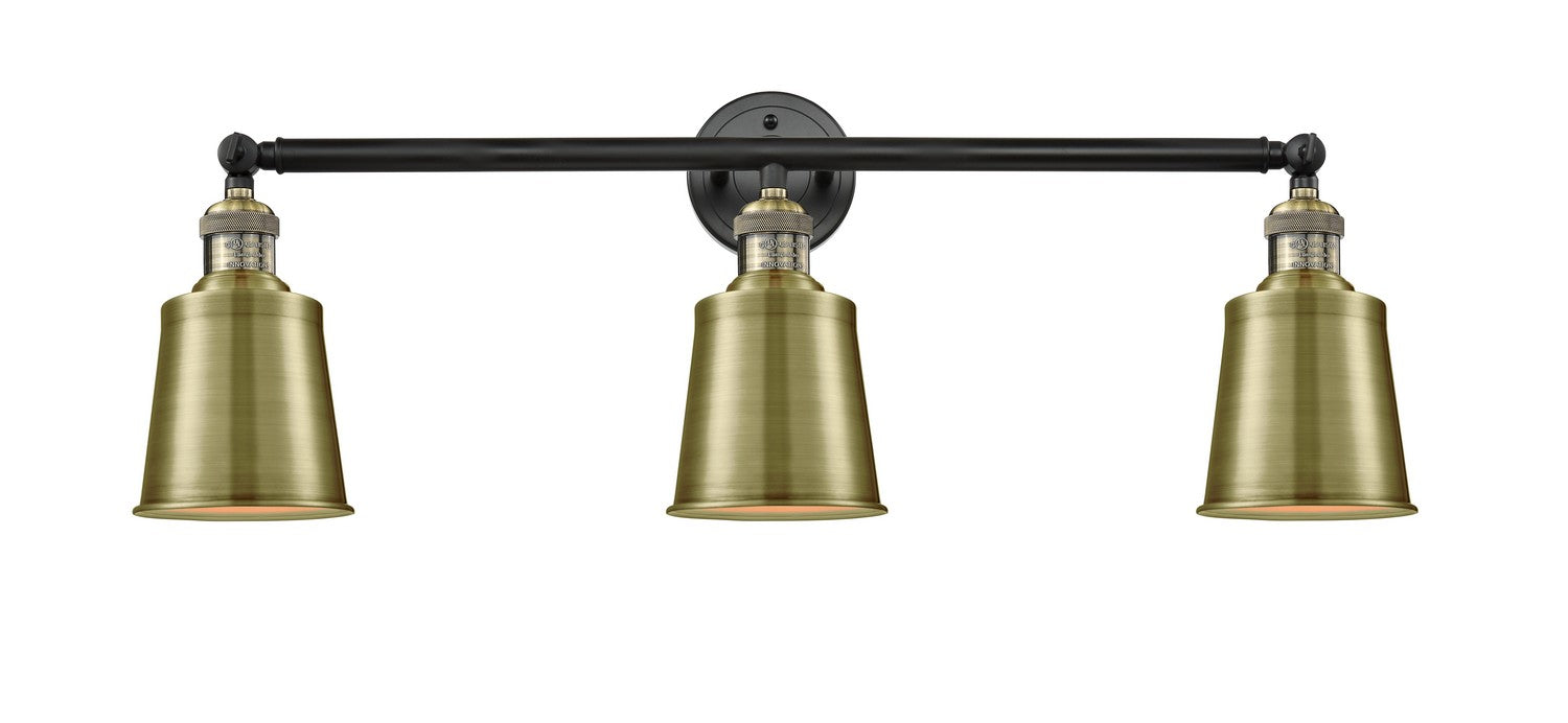 Innovations 205-BAB-M9-AB Three Light Bath Vanity, Black Antique Brass