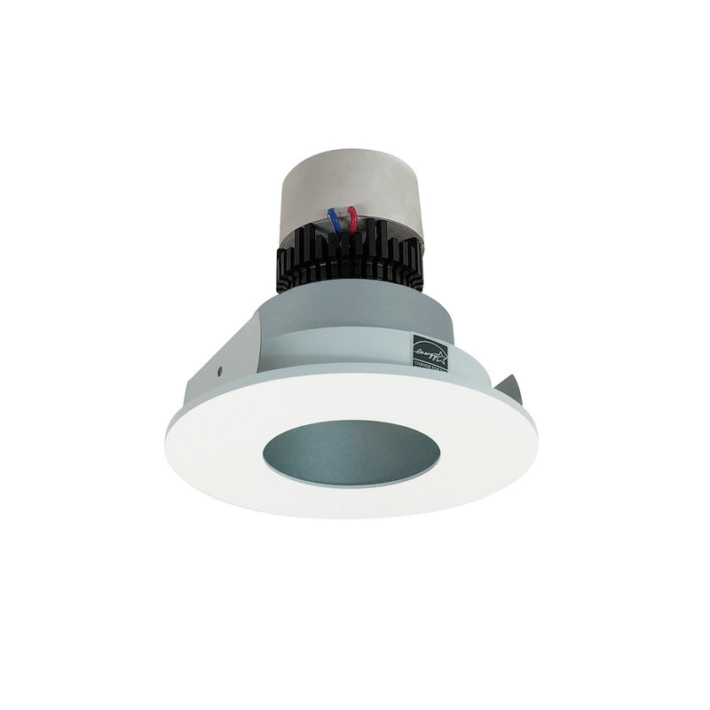 Nora Lighting NPR-4RPH35XHZMPW Recessed, Haze Pinhole / Matte Powder White Flange
