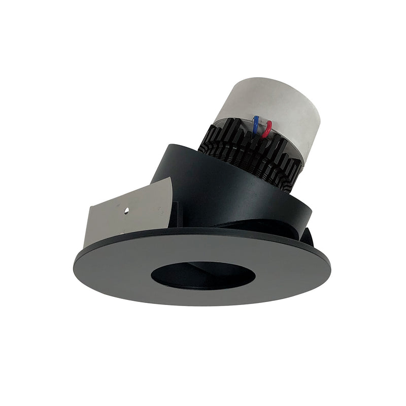 Nora Lighting NPR-4RPHA35XBB Adjustable Trim, Black Pinhole / Black Flange