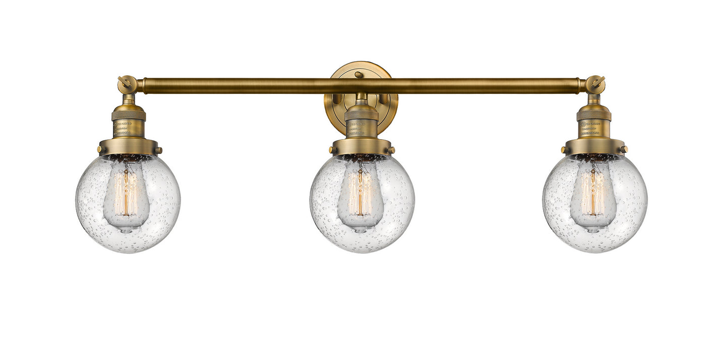 Innovations 205-BB-G204-6-LED LED Bath Vanity, Brushed Brass