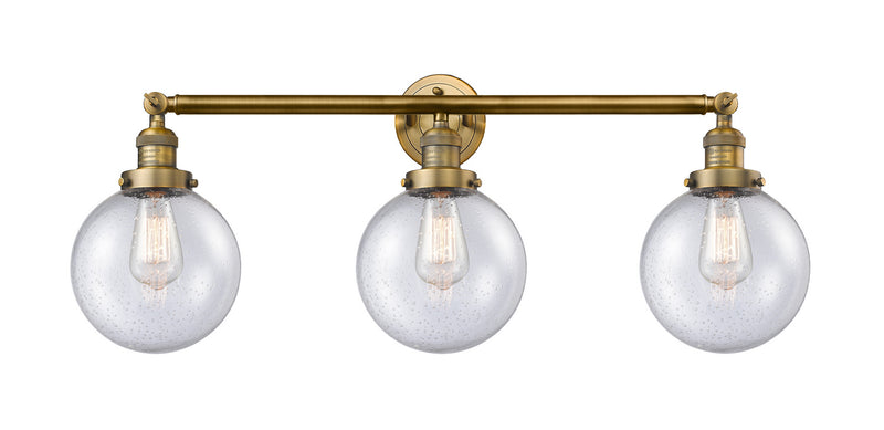 Innovations 205-BB-G204-8-LED LED Bath Vanity, Brushed Brass