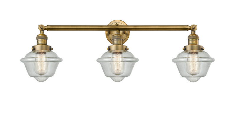 Innovations 205-BB-G534 Three Light Bath Vanity, Brushed Brass
