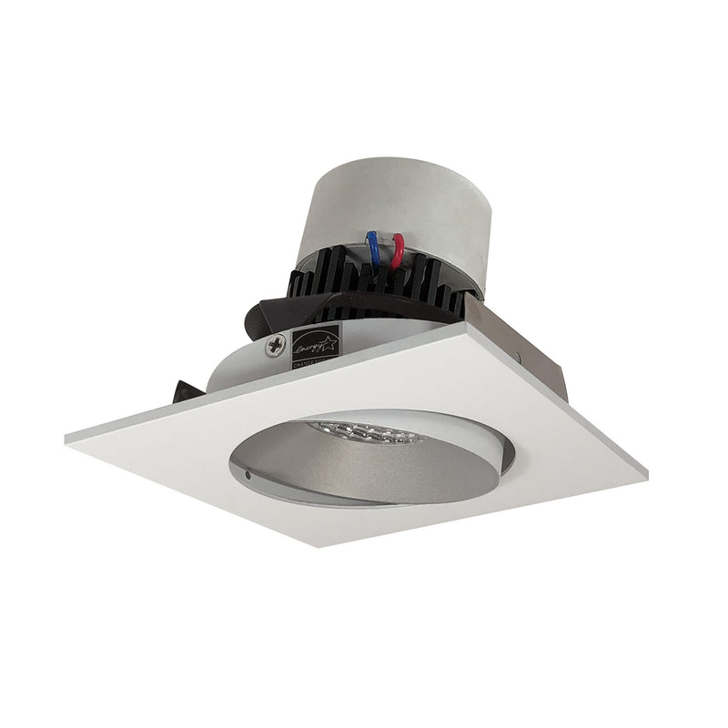 Nora Lighting NPR-4SC27XHW Adjustable Trim, Haze Reflector / White Flange