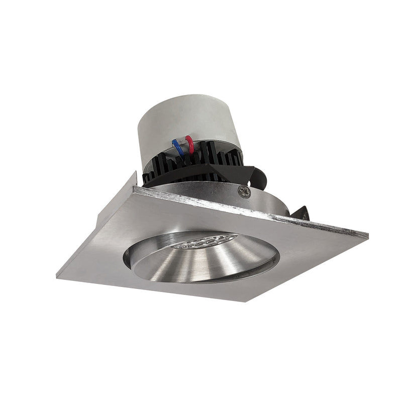 Nora Lighting NPR-4SC27XNN Adjustable Trim, Natural Metal Reflector / Natural Metal Flange