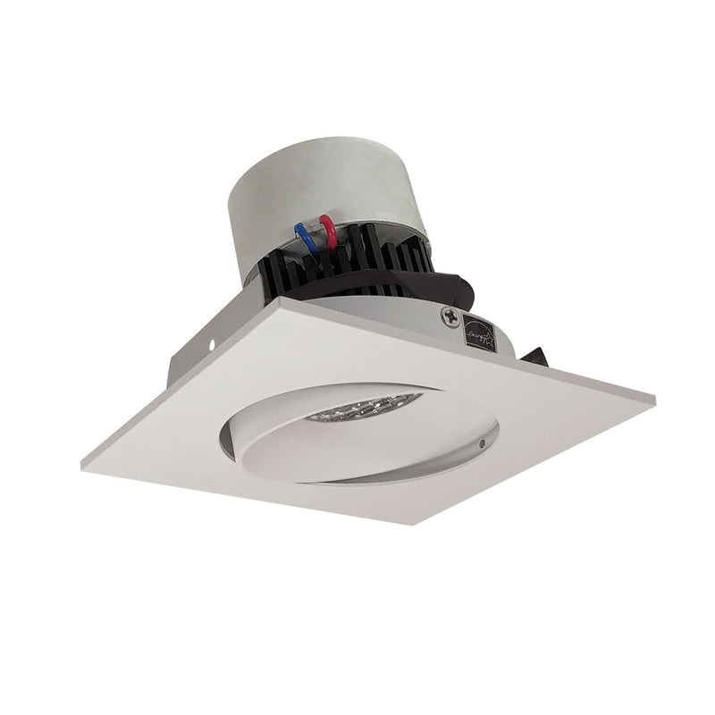Nora Lighting NPR-4SC40XWW Adjustable Trim, White Reflector / White Flange