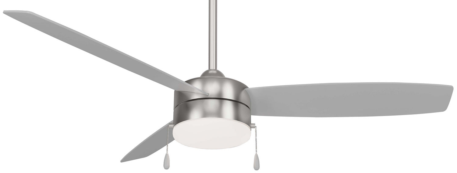 Minka Aire F670L-BN/SL 54" Ceiling Fan, Brushed Nickel W/ Silver
