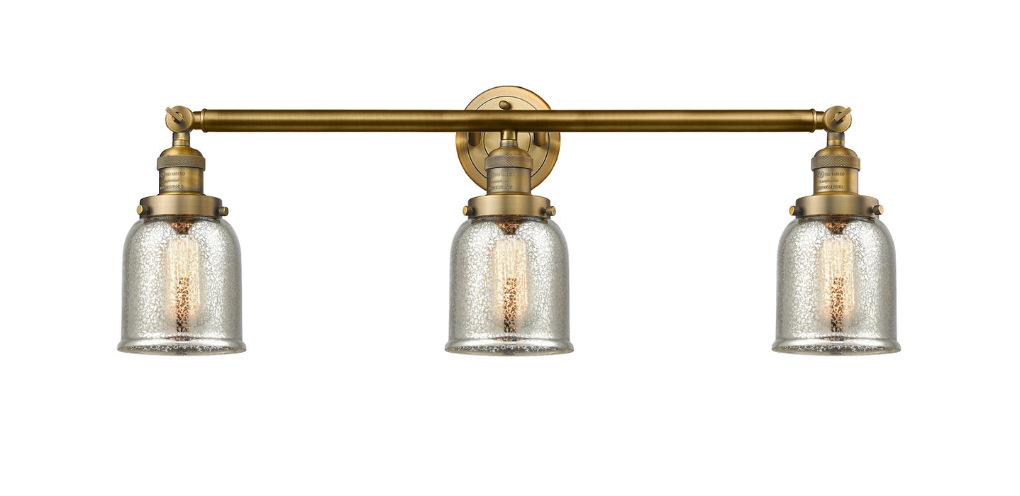 Innovations 205-BB-G58 Three Light Bath Vanity, Brushed Brass