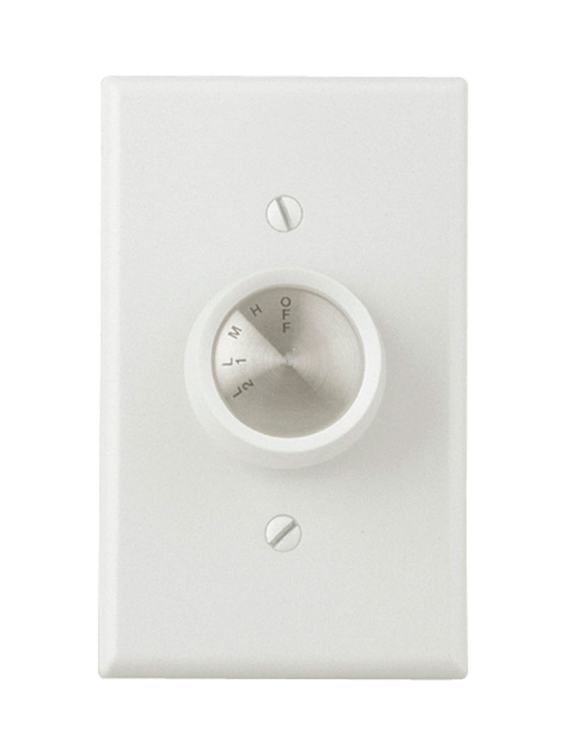 Craftmade CM-4SDH 4 Speed Rotary Dial Fan Control, White