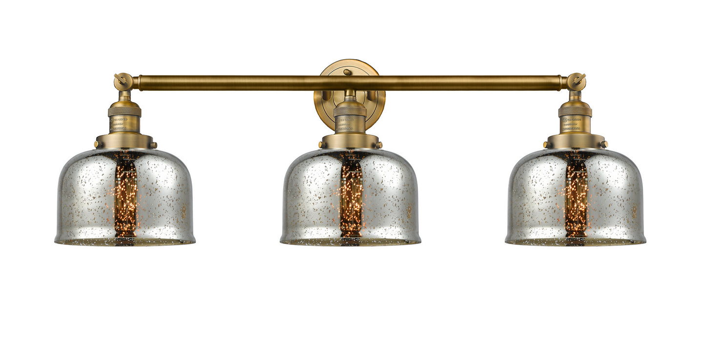 Innovations 205-BB-G78 Three Light Bath Vanity, Brushed Brass