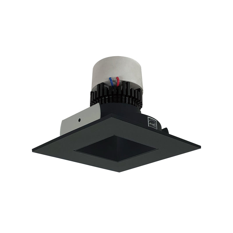 Nora Lighting NPR-4SNDSQ27XBB Recessed, Black Reflector / Black Flange