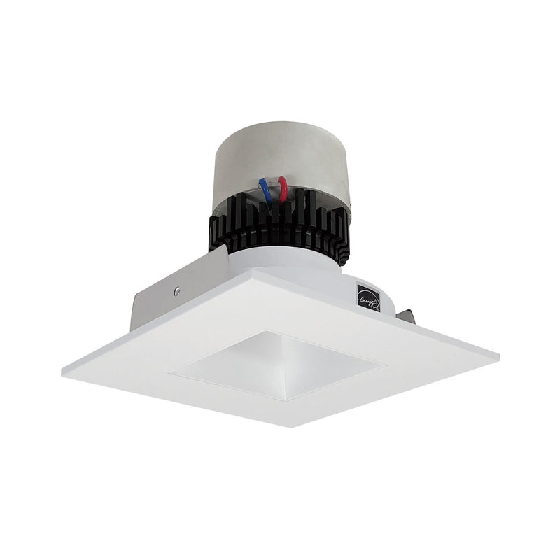 Nora Lighting NPR-4SNDSQ40XMPW Recessed, Matte Powder White Reflector / Matte Powder White Flange