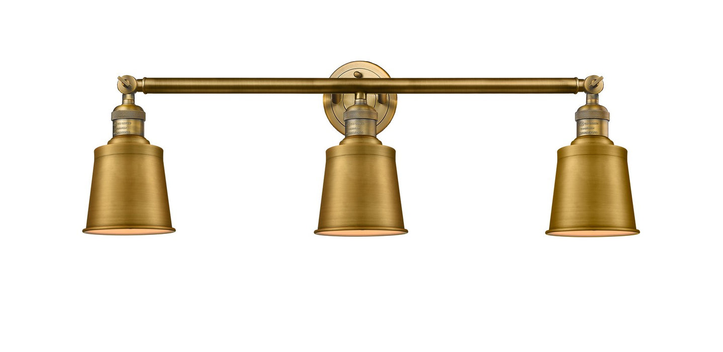 Innovations 205-BB-M9-BB Three Light Bath Vanity, Brushed Brass