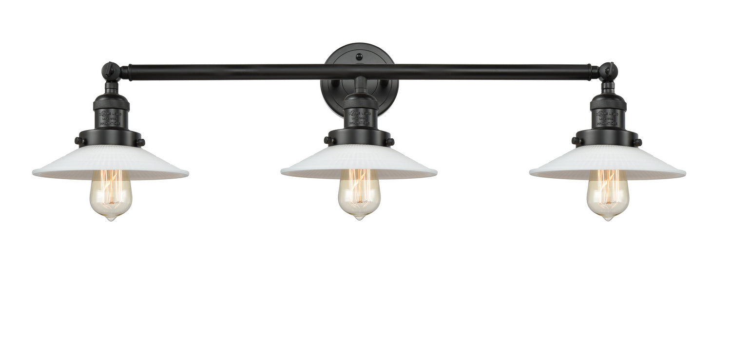 Innovations 205-BK-G1 Three Light Bath Vanity, Matte Black
