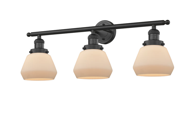 Innovations 205-BK-G171 Three Light Bath Vanity, Matte Black