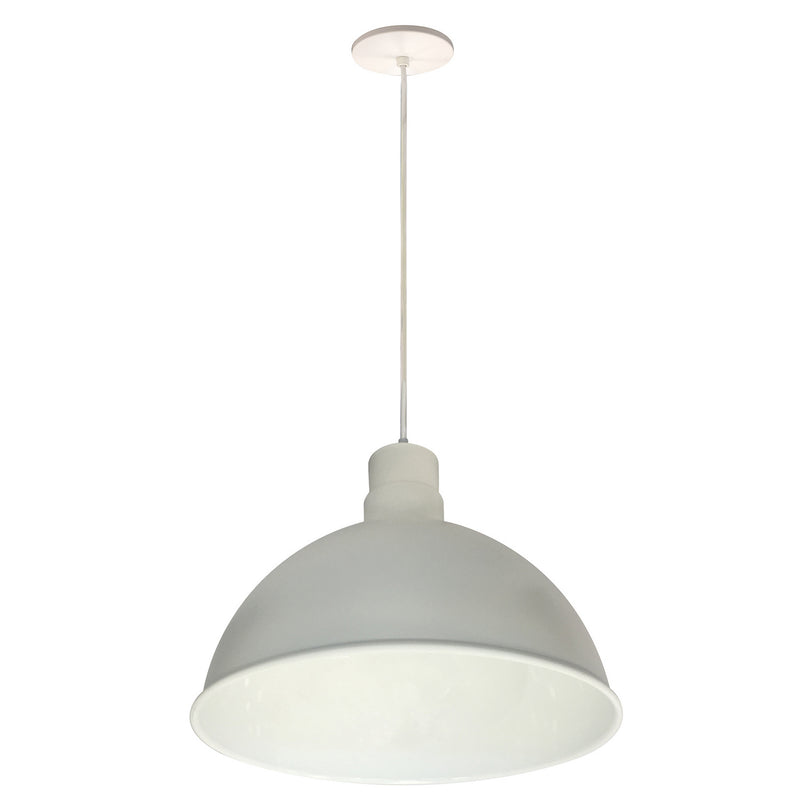 Nora Lighting NRLM-16C2535WWLE4 16" Rlm Shade, White Outer / White Inner