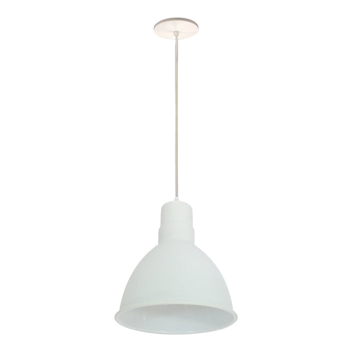 Nora Lighting NRLM-8C1830WWLE4 LED Pendant, White Outer / White Inner