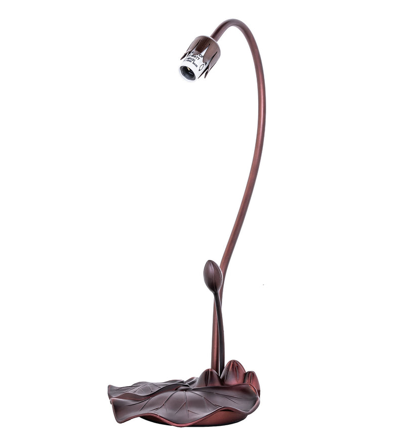 Meyda Tiffany 10194 One Light Table Base, Mahogany Bronze
