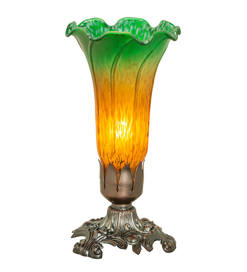 Meyda Tiffany 10214 One Light Mini Lamp, Mahogany Bronze