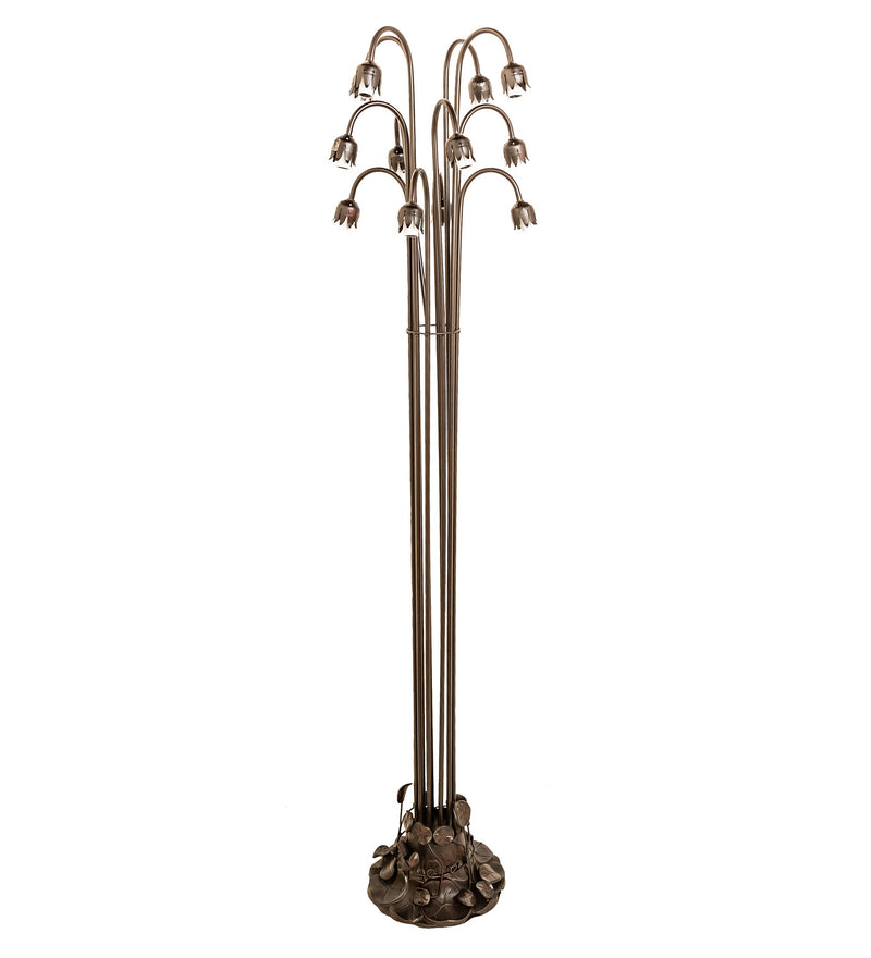 Meyda Tiffany 10279 12 Light Floor Base, Mahogany Bronze