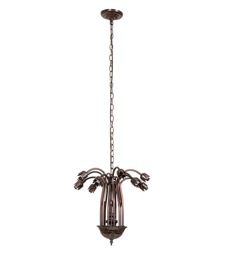 Meyda Tiffany 10335 12 Light Chandelier Hardware, Mahogany Bronze