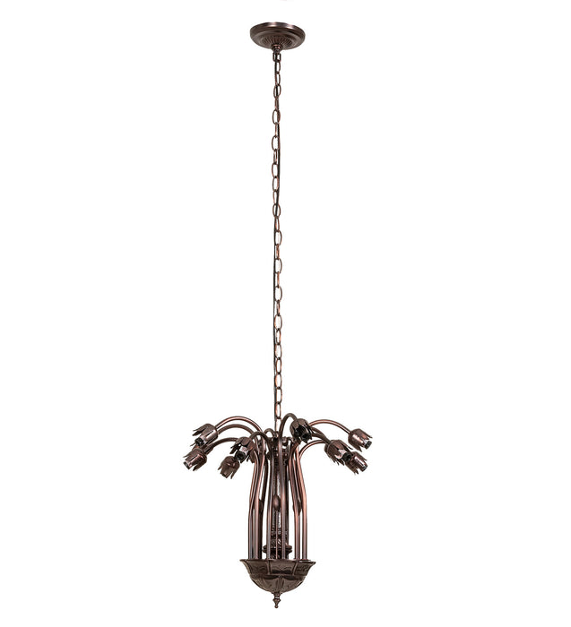 Meyda Tiffany 10335 12 Light Chandelier Hardware, Mahogany Bronze