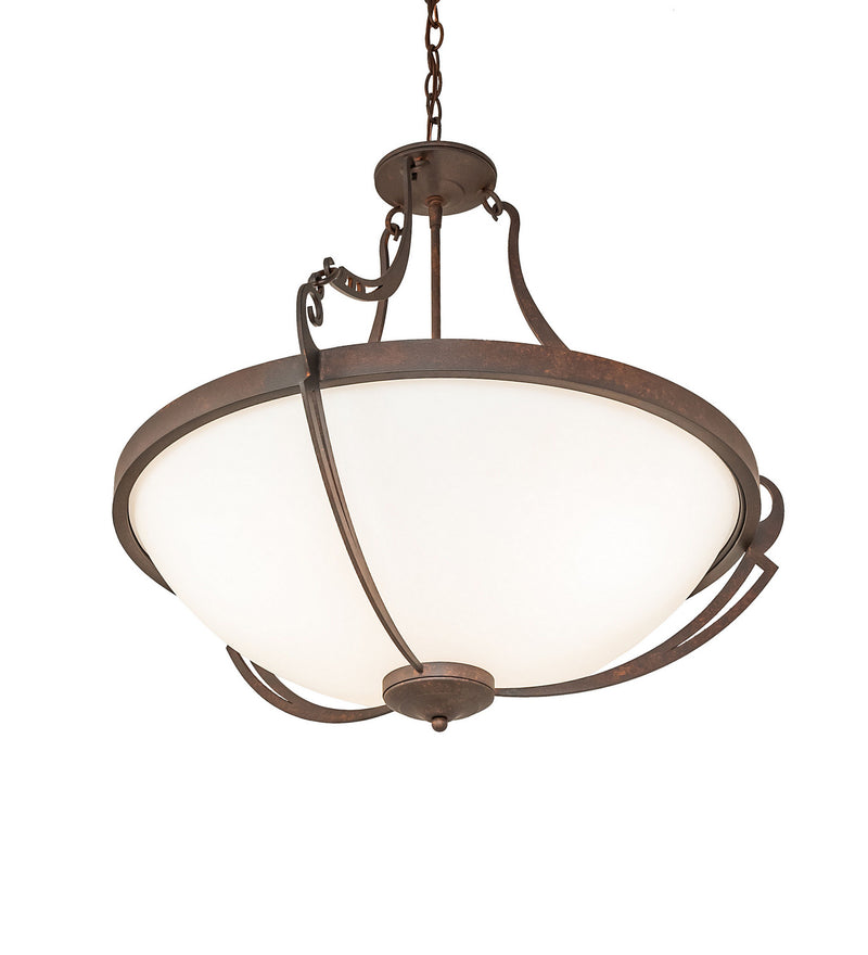 Meyda Tiffany 117721 Three Light Pendant, Rusty Nail