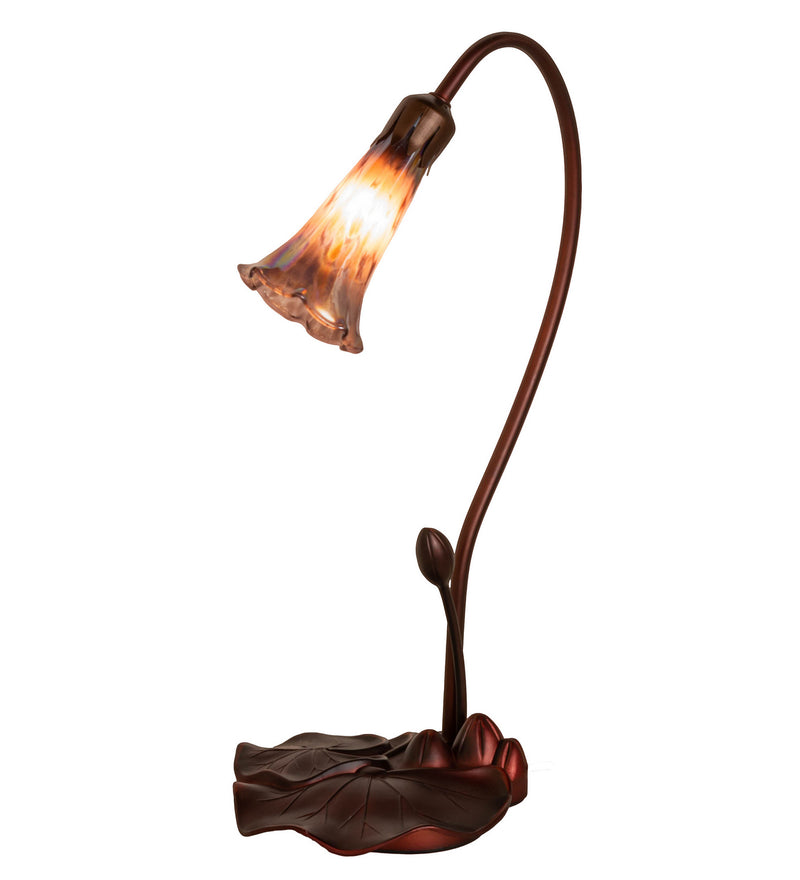 Meyda Tiffany 13434 One Light Accent Lamp, Mahogany Bronze