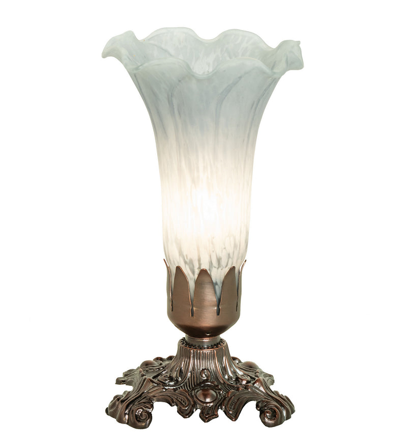 Meyda Tiffany 141548 One Light Mini Lamp, Mahogany Bronze