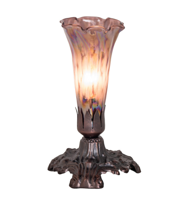 Meyda Tiffany 14358 One Light Accent Lamp, Mahogany Bronze