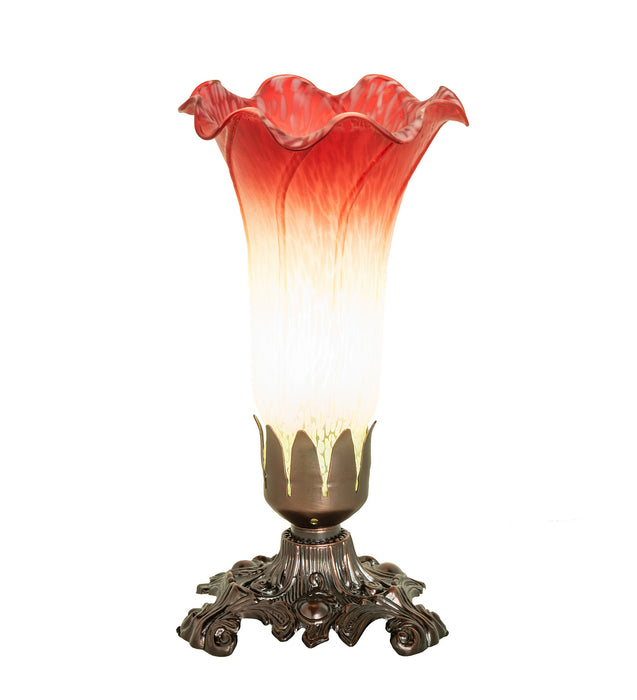 Meyda Tiffany 145780 One Light Mini Lamp, Mahogany Bronze