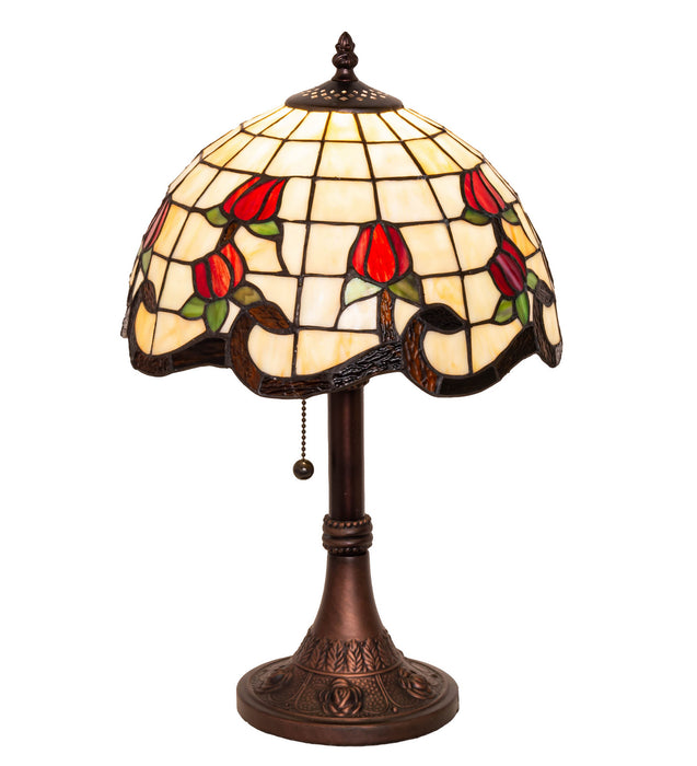 Meyda Tiffany 151293 One Light Table Lamp, Mahogany Bronze