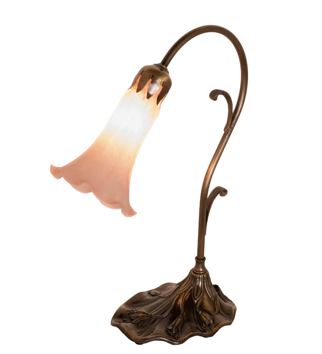 Meyda Tiffany 17022 One Light Mini Lamp, Antique Brass