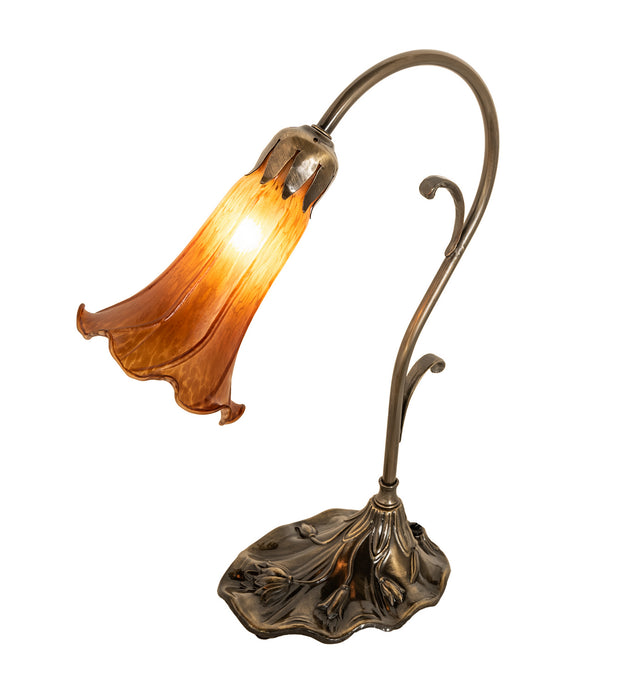 Meyda Tiffany 17031 One Light Mini Lamp, Antique Brass