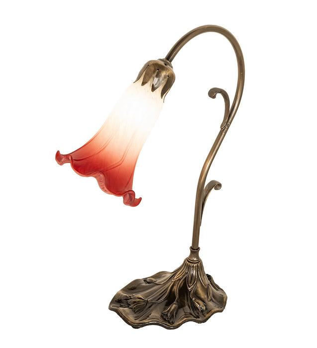 Meyda Tiffany 182113 One Light Mini Lamp, Antique Brass