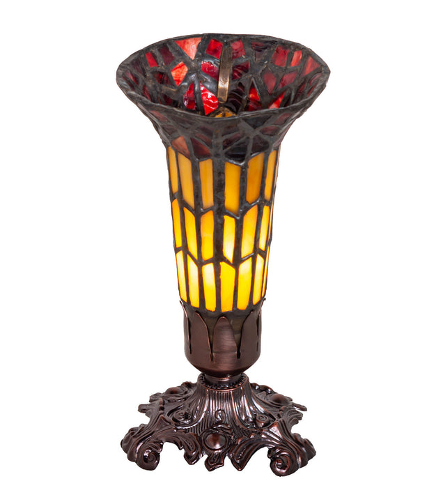 Meyda Tiffany 20232 One Light Mini Lamp, Mahogany Bronze